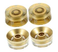 TOYANDONA 4pcs Guitar Volume Control Knob Replacement for Broken Old Worn Out Electric Guitar Parts
