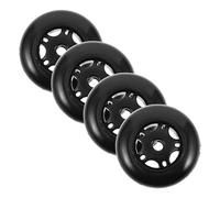 TOYANDONA 4pcs Gym Roller Wheel Plastic Casters Ab Roller Wheel Replacement Easy Replacement Improved Maneuverability for Fitness Machines Home Workout