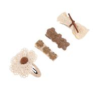 TOYANDONA 4pcs Hair Clips for Toddlers Cute Fabric Lace Barrettes with Sweet Bowknot Design Girl Hair Accessories for All Occasions Lovely Mini Hairpins for Little Girls