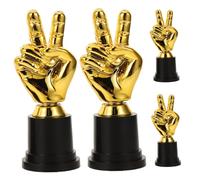 TOYANDONA 4pcs Hand Gesture Champion Trophy Awards Lightweight Cups for Soccer School Sports Day Participation Prizes and Party Favors Outdoor Celebrations
