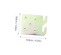 TOYANDONA 4pcs Heavy Duty Bed Rail Hook Plates for Bed Rail Construction Sturdy Brackets Compatible with All Frames Posts Bunk King and Queen Easy to Install Replacement Hardware