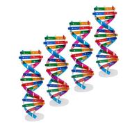 TOYANDONA 4pcs Human Dna Educational Structure Kit Double Helix Model DIY Assembly Biological Learning Tool for School Lab Science Teaching