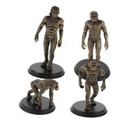 TOYANDONA 4pcs Human Evolution Model Realistic Plastic Primitive Figures for Classroom Teaching and Home Learning Educational Props to Inspire History Lessons and Enhance Curiosity