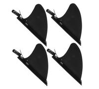 TOYANDONA 4pcs Inflatable Kayak Stern Paddle Board Center Fin Sup Stabilizer Surfboard Tracking Fin Paddle Board Replacement Inflatable Replacement Black Pvc