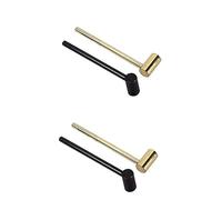 TOYANDONA 4pcs Inner Diameter Guitar Truss Rod Wrench Metal Spanner for Electronic Guitar Adjustment Golden Black