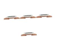 TOYANDONA 4pcs Jazz Electric Guitar Roller Bridge Saddle Sturdy Replacement Part for Enhanced Sound Quality and Playability Easy Installation Compatible Various Models