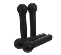 TOYANDONA 4pcs Kids Pretend Microphone Toy Set Handheld Plastic Role Play Microphones for Toddlers Speech Practice Birthday Party Halloween Cosplay