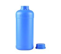 TOYANDONA 4pcs L Wide Mouth Hdpe Sample Bottle Sealed Chemical Container | Blue Finish, Leak Resistant Closure, Easy Cleaning, Factory Use, 1 Litre Capacity, Industrial Lab Supply
