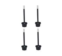 TOYANDONA 4pcs Large Plastic Enchanted Stick to Flower Trick, Funny Show Props Flowering Wand Performance Accessories for Boys and