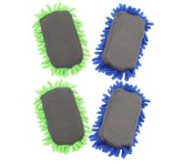 TOYANDONA 4Pcs Magnetic Dry Erase Erasers Chenille Whiteboard Erasers for Classroom Office Lightweight Washable Board Cleaner