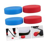 TOYANDONA 4pcs Matte Finish Hockey Pucks Noise-reducing Training Pucks for Street and Indoor Ice Hockey Practice Regulation for Quiet Game Experience