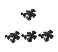 TOYANDONA 4pcs Metal Clamp Pole Clamp for Mic Stand Clip for Microphone Pole Stand for Microphone for Streaming and Shock Mount