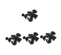 TOYANDONA 4pcs Metal Mic Stand Clip Phone Holder Clamp for Mic Stand Holder for Microphone Boom Arm Use