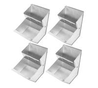 TOYANDONA 4pcs Metal Rabbit Feeder Boxes for Small Animals Farm Specific Hanging Poultry Feeders for Guinea Pigs Ferrets Chickens Chinchillas Easy Dispensers for Indoor Outdoor Use