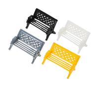 TOYANDONA 4pcs Mini Garden Furniture Miniature Park Benches for Fairy Garden Micro Landscape Bonsai Decor Lightweight Adorable Ornaments
