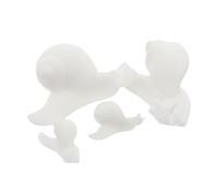 TOYANDONA 4pcs Mini Snail Resin Molds White for DIY Creativity and Enhancing Model Effect, Detailed Small Snail Shapes, for Resin Craft Kit and Micro Landscape Ornament