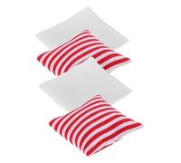 TOYANDONA 4pcs Miniature Dollhouse Sofa Pillows Cotton Cushions for Role-playing and Diy Crafting Dollhouse Accessories for Engaging Play and Creative Decoration