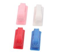 TOYANDONA 4pcs Miniature Dollhouse Stapler Accessories Realistic Tiny Stapler Models for Doll Furniture Decor Compact Study Supplies for Dollhouse Office in Pink White Blue Red