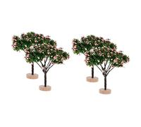 TOYANDONA 4pcs Miniature Landscape Tree Toy Realistic Model Trees for Sand Table Decoration for Holiday Parties Doll Gardens and Creative Displays Bright Color Design Easy to Carry