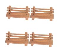 TOYANDONA 4pcs Miniature Resin Park Benches for Dollhouse DIY Crafts Portable Small Chairs for Sand Table Beach and Park Scene Creation Vintage Tiny Sculptures Home Office Decor