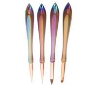 TOYANDONA 4pcs Nail Art Pens Set with Thin Detail Precision Drawing Brushes, Portable and Versatile Design the Go and Home Use, Suitable for Professional Nail Artists and Beginners