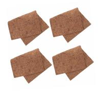 TOYANDONA 4pcs Natural Coconut Fiber Mat for Bearded Dragon Tank Reptile Carpet Liner Reptile Tank Flooring for Gecko Vivarium Substrate