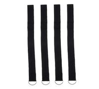 TOYANDONA 4pcs Neoprene and Iron Baby Stroller Wrist Straps with Sturdy and Easy-to-use Safety Leash for Toddler Stroller Attachment in Black for Parent Convenience
