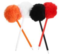 TOYANDONA 4pcs Novelty Plush Ballpoint Pens for School and Formal Occasions, Writing with Lightweight Portable Design, Cute Fluffy Ballpoint Pens for Students and Gifts
