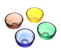 TOYANDONA 4pcs Offering Bowls Multi-Color Buddhist Worship Cups for Home Temple Decor Spiritual Ritual Use