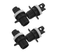 TOYANDONA 4pcs Paddleboard Pump Adapter for Inflatable Boats Kayaks Sups Quick Air Valve Connector with Leakproof Seal Wear Resistant Material Fast Inflation for Water Sports Gear