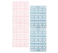 TOYANDONA 4pcs Pet Foot Pads Rabbit Floor Mat Non-slip Design Supple Comfortable Plastic Cage Bathroom Mats for Hamsters Guinea Pigs