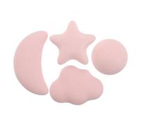 TOYANDONA 4pcs Pink Ceramic Cartoon Drawer Handles with Rounded Design and Friendly Grip for Rooms and Frequent-Touch Areas