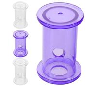 TOYANDONA 4pcs Plastic Rolling Lizard Feeder for Hamster and Leopard Gecko, Easy to Clean Interactive Reptile Feeding, Suitable for Bearded Dragon and Small Animals