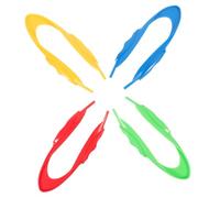 TOYANDONA 4Pcs Plastic Science Tweezers for Nature Exploration Educational Teaching Aids Kindergarten Experiments Clips Fine Motor Skills Development in Yellow Red Blue Green