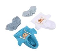 TOYANDONA 4pcs Plush Bear Clothes for Stuffed Animals Cotton Hoodie Denim Pants Outfit for Plushies DIY Cute Bear Costume for Doll Dressing Up
