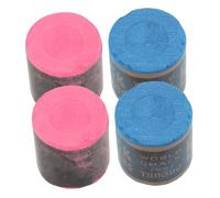 TOYANDONA 4pcs Pool Cue Chalk Cubes Billiard Chalk for Snooker and Smooth Surface Reliable Precision Shot Suitable for Home and Tournament Use Blue and Red Colors