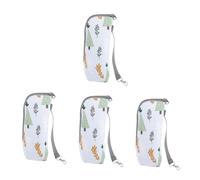 TOYANDONA 4pcs Portable Insulated Bottle Thermal Bag for Travel Keeps and Beverages Hot Cold for Outdoor Activities and Parenting Needs Convenient Zipper Design Hours Temperature Retention
