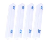 TOYANDONA 4pcs Portable Plastic Tool Boxes with Buckle Design and Wear Resistance, Lightweight Pen Containers for DIY Art Painting and Student Use