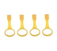 TOYANDONA 4Pcs Portable Pull Rings Plastic Hanging Stand Up Rings for Cribs and Playpens Easy to Clean Safety Suitable for Proofing and Teething Random Color