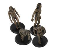 TOYANDONA 4pcs Primitive Human Evolution Models Plastic Educational for Classroom and Home Use Portable Interactive Learning Aid to Spark Interest in History and Anthropology