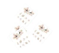 TOYANDONA 4pcs PVC Sakura Flower Guitar Pick Guard Protectors Self-adhesive Fretboard Inlay Stickers Musical Instrument Decals for Acoustic Guitar and Ukulele DIY Panel Decoration