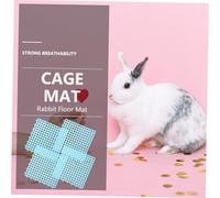 TOYANDONA 4Pcs Rabbit Cage Mats Plastic Bunny Feet Pads Small Animal Floor Mats DIY Cuttable Cage Liners for Guinea Pigs Hamsters and Rabbits Protective Flooring Pads