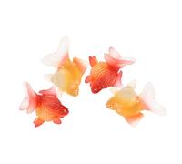TOYANDONA 4pcs Realistic Floating Koi Fish Ornaments Artificial Simulated Goldfish for Aquarium Garden Decor Educational Biology for Safe Non Toxic Smooth Edges
