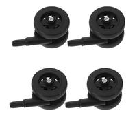 TOYANDONA 4pcs Replacement Wheels for Walker Silent Plastic Casters Detachable Caster Wheels for Boy Girl Boys and Girls Strollers Accessories Walker Repair Parts