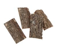 TOYANDONA 4pcs Reptile Cork Bark Background for Terrarium Decorative Aquarium Decor Natural Tree Bark Climbing Mat for Reptile Habitat Safe for Aquatic Animals Easy to Use