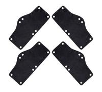 TOYANDONA 4pcs Reusable Black Hard Hat Sweatband Liner for Construction Workers, Polyester Material with Snap Attachment and Sweat-absorption, for Summer Use on Construction Sites