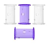TOYANDONA 4pcs Rolling Reptile Feeder Box Plastic Interactive Slow Feeder for Leopard Gecko and Tortoise Reptile Tank Accessories for Enrichment Feeding