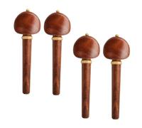 TOYANDONA 4pcs Rosewood Cello Tuning Pegs Replacement Wooden Cello Tuning Pegs for Violin Repair Supplies