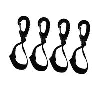 TOYANDONA 4Pcs Rotatable Stroller Hooks Heavy Duty Stroller Clips for Diaper Bags Wallets Keys Easy Installation Convenient Multi Function Hangers for Shopping and Parenting Needs