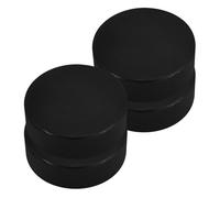 TOYANDONA 4pcs Rubber Ice Hockey Pucks with Low Friction Sliding for Game Use and Competition Use Sturdy Multi-use Ice Hockey Training Pucks Suitable for Adults and Teens